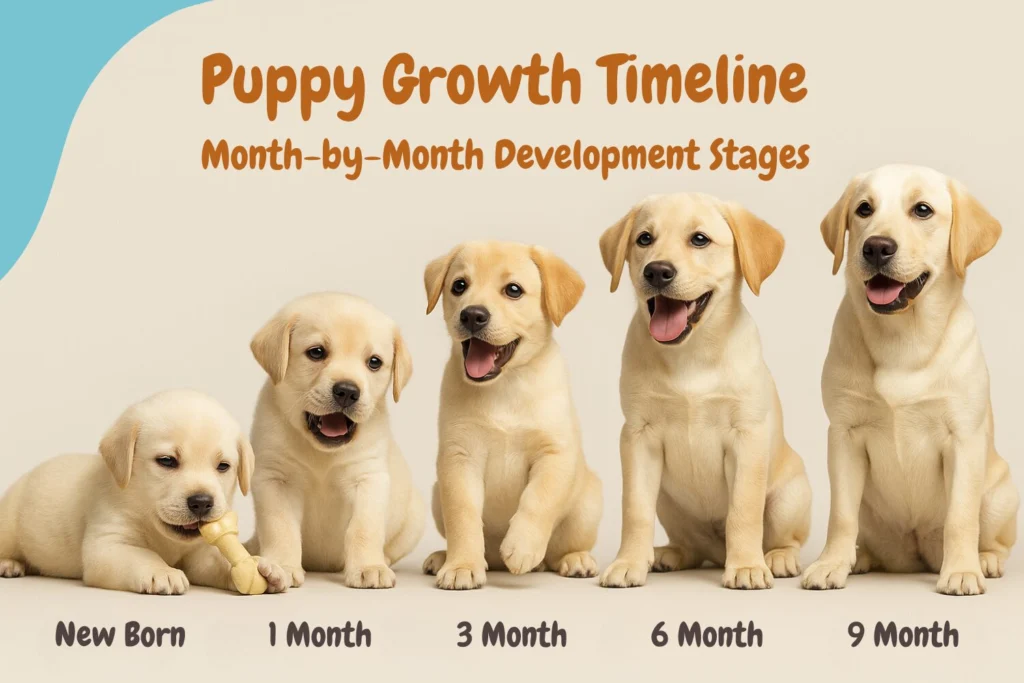 🐕 Labrador Puppy Growth Chart (Week by Week)